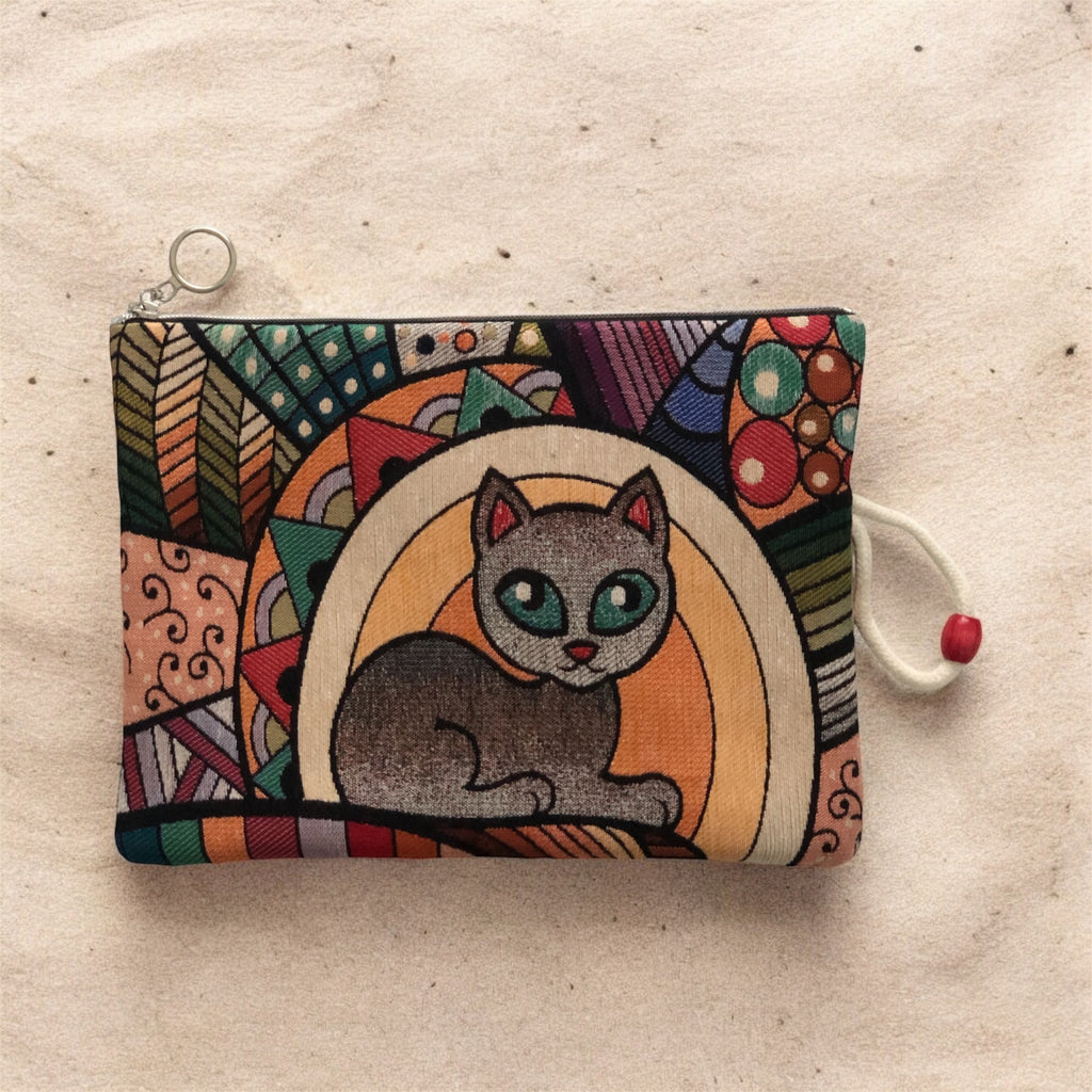Clutch-Tasche Katze