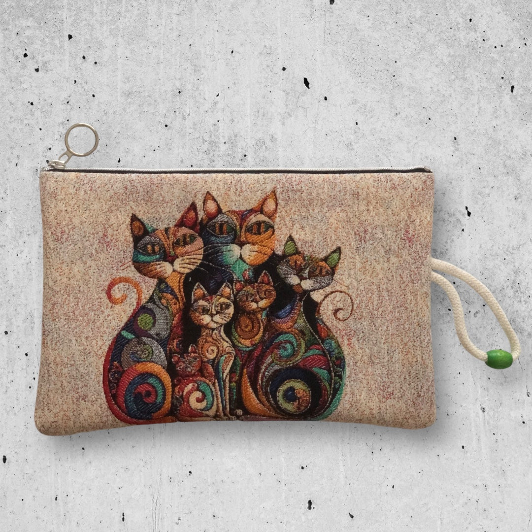 Clutch-Tasche Katzenzauber