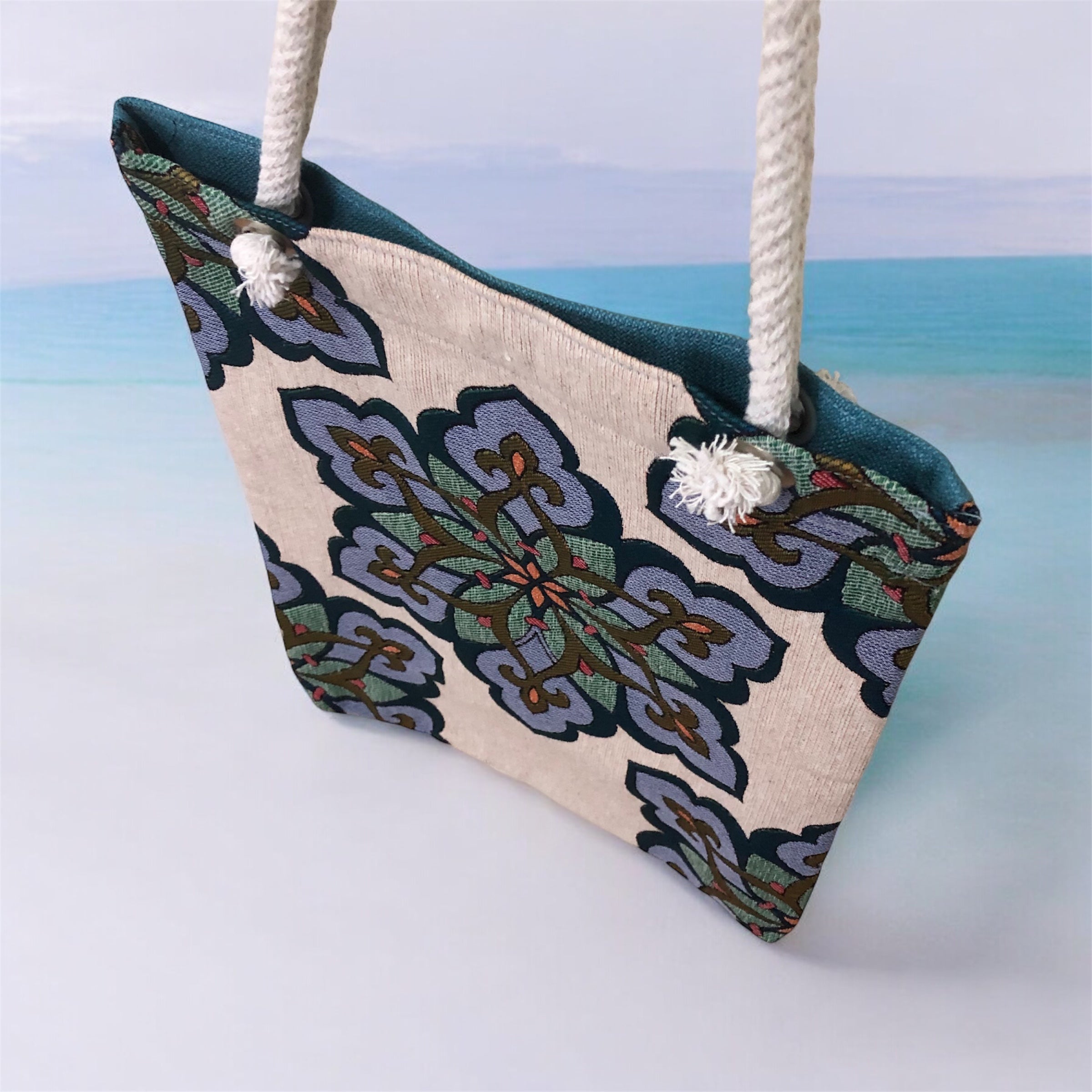 Schulter-Tasche Blütenmandala