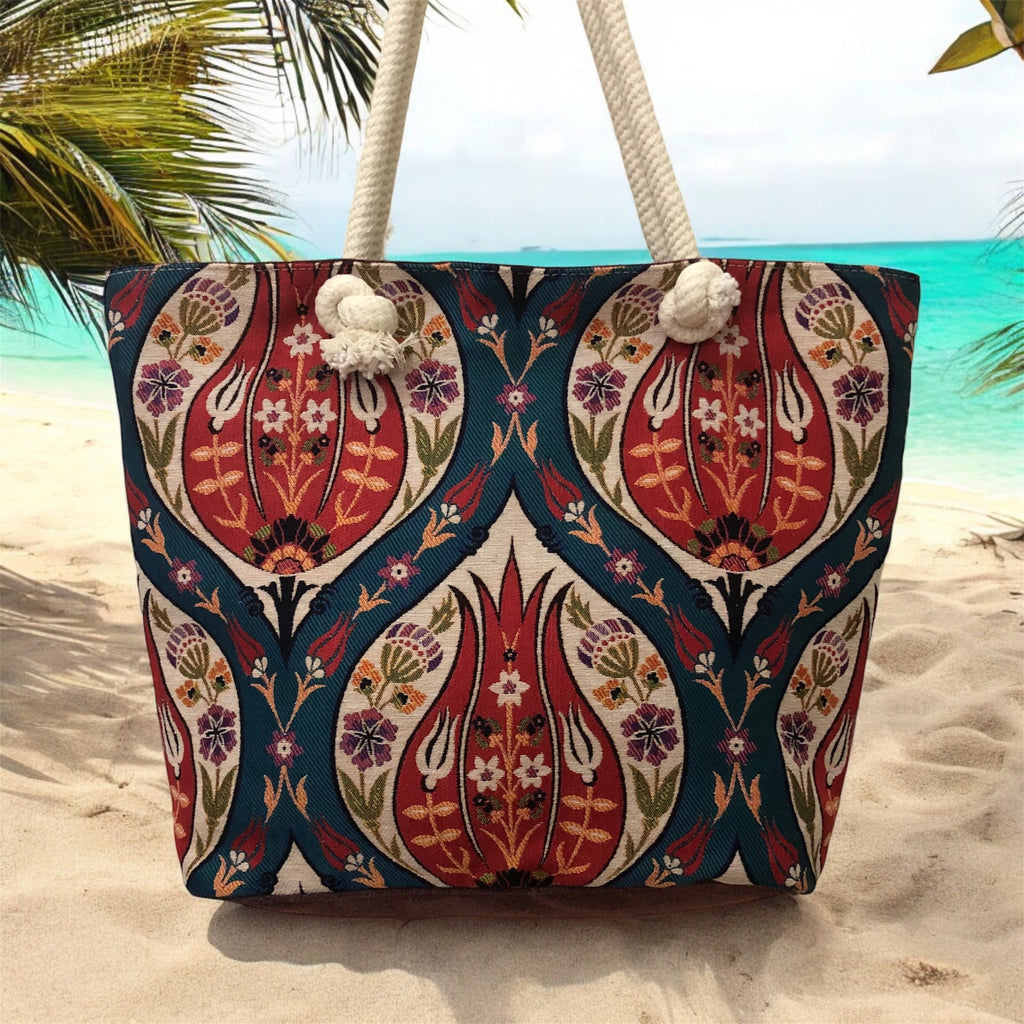 Strand-Tasche Tulpenpracht