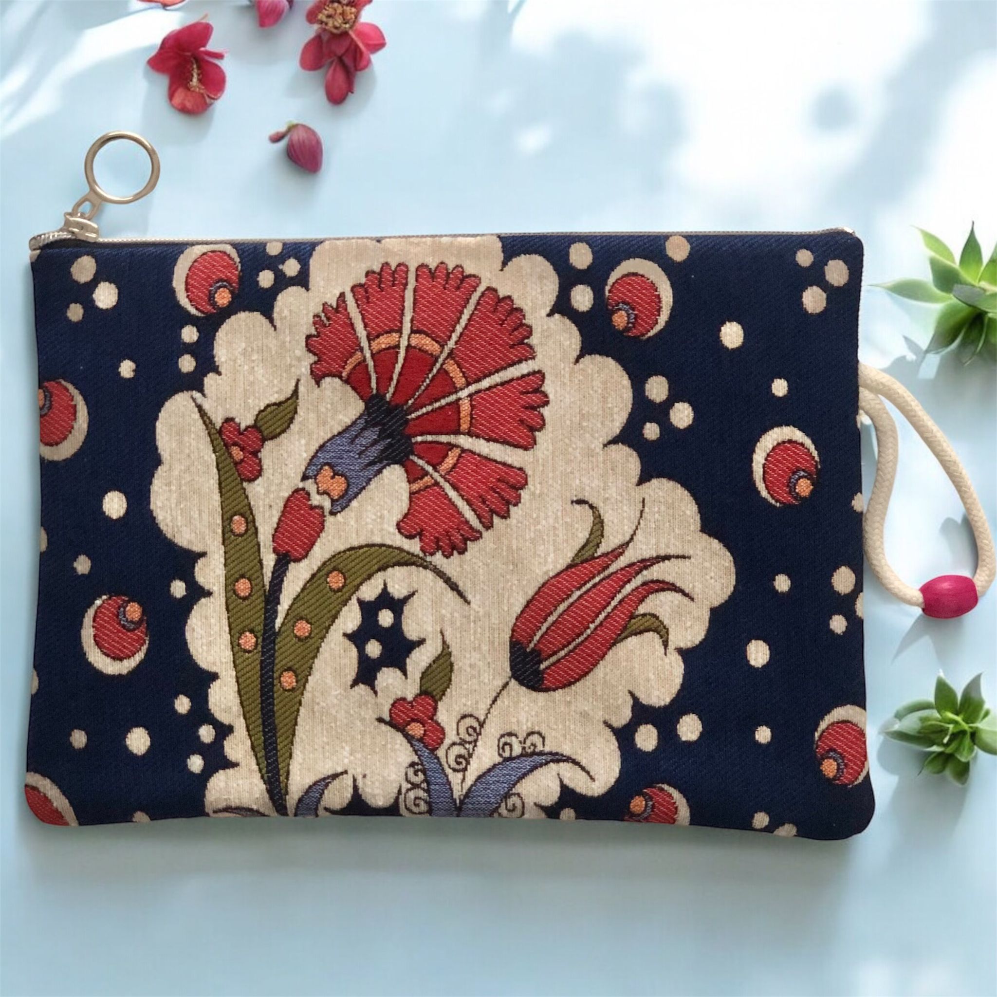 Clutch-Tasche Nelke