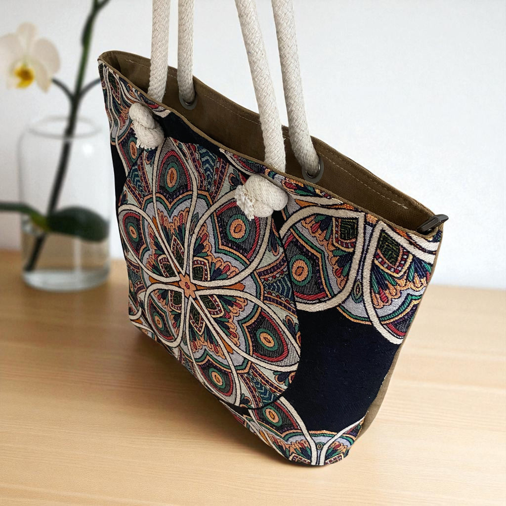 Strand-Tasche Mystic Lotus