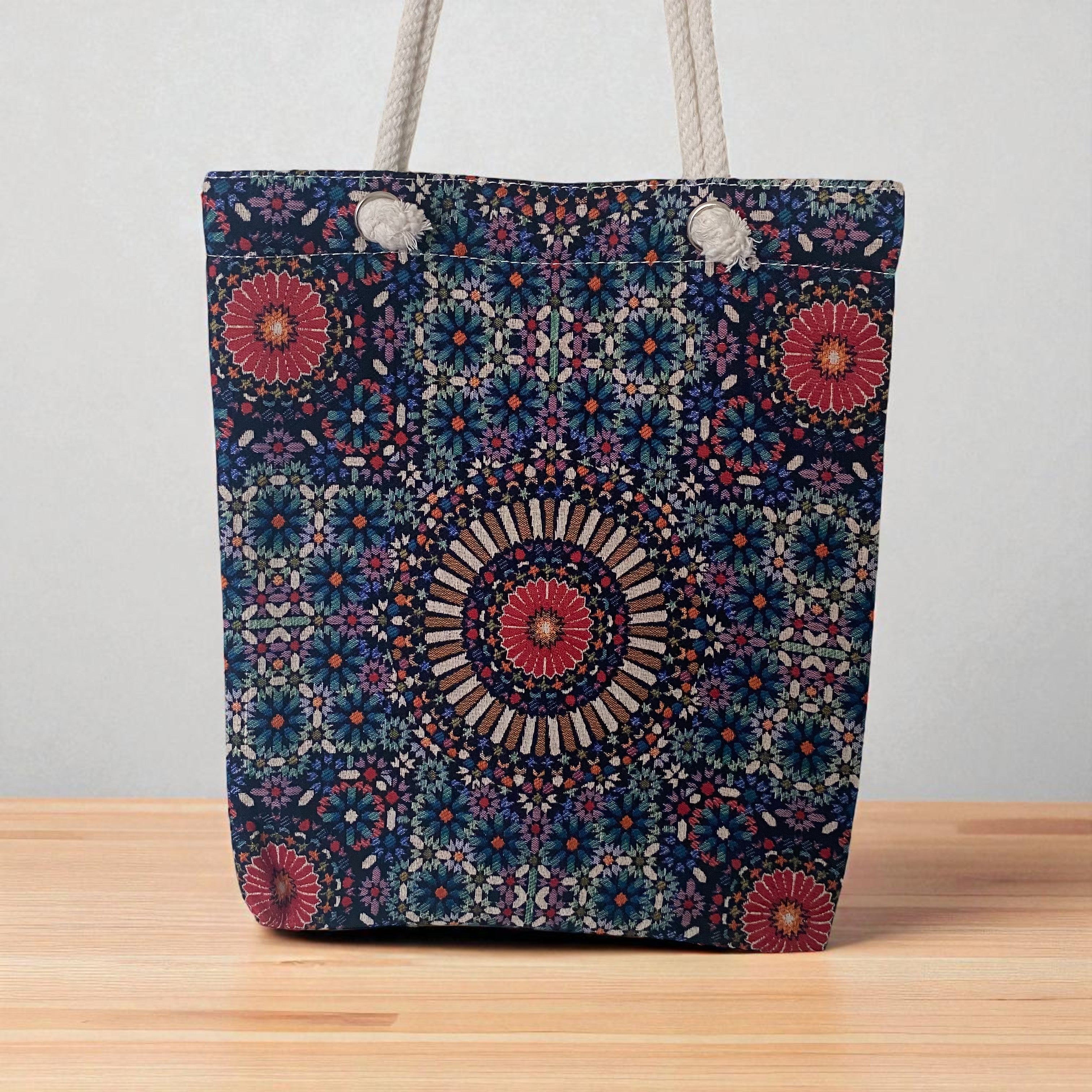 Schulter-Tasche Pattern Bloom