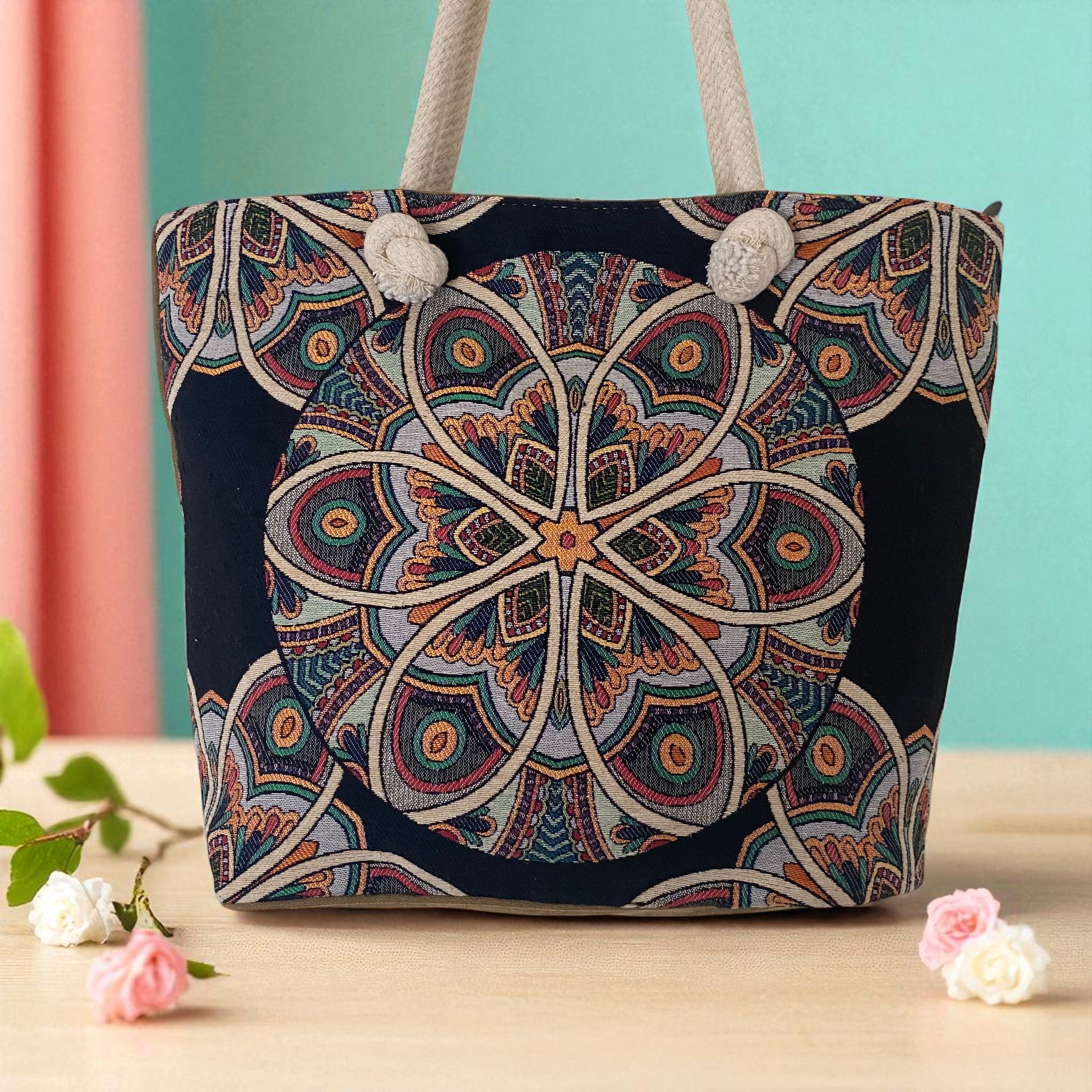 Strand-Tasche Mystic Lotus