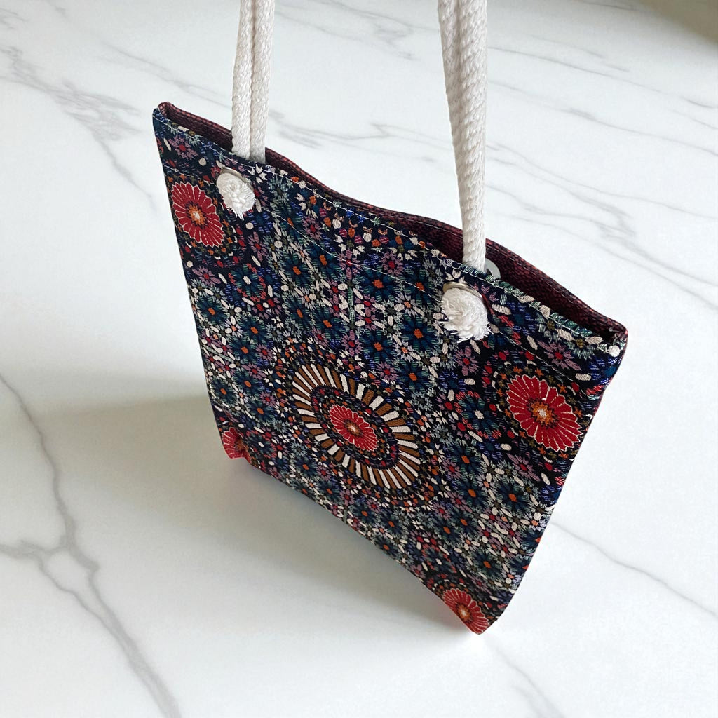 Schulter-Tasche Pattern Bloom