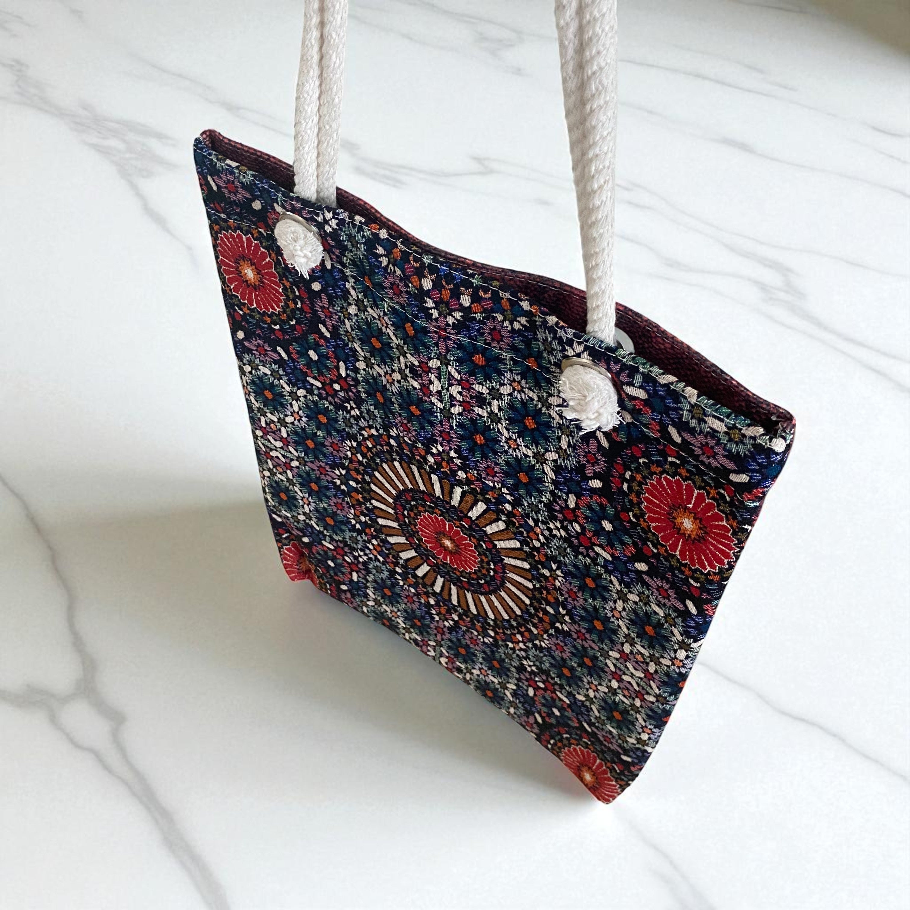 Schulter-Tasche Pattern Bloom