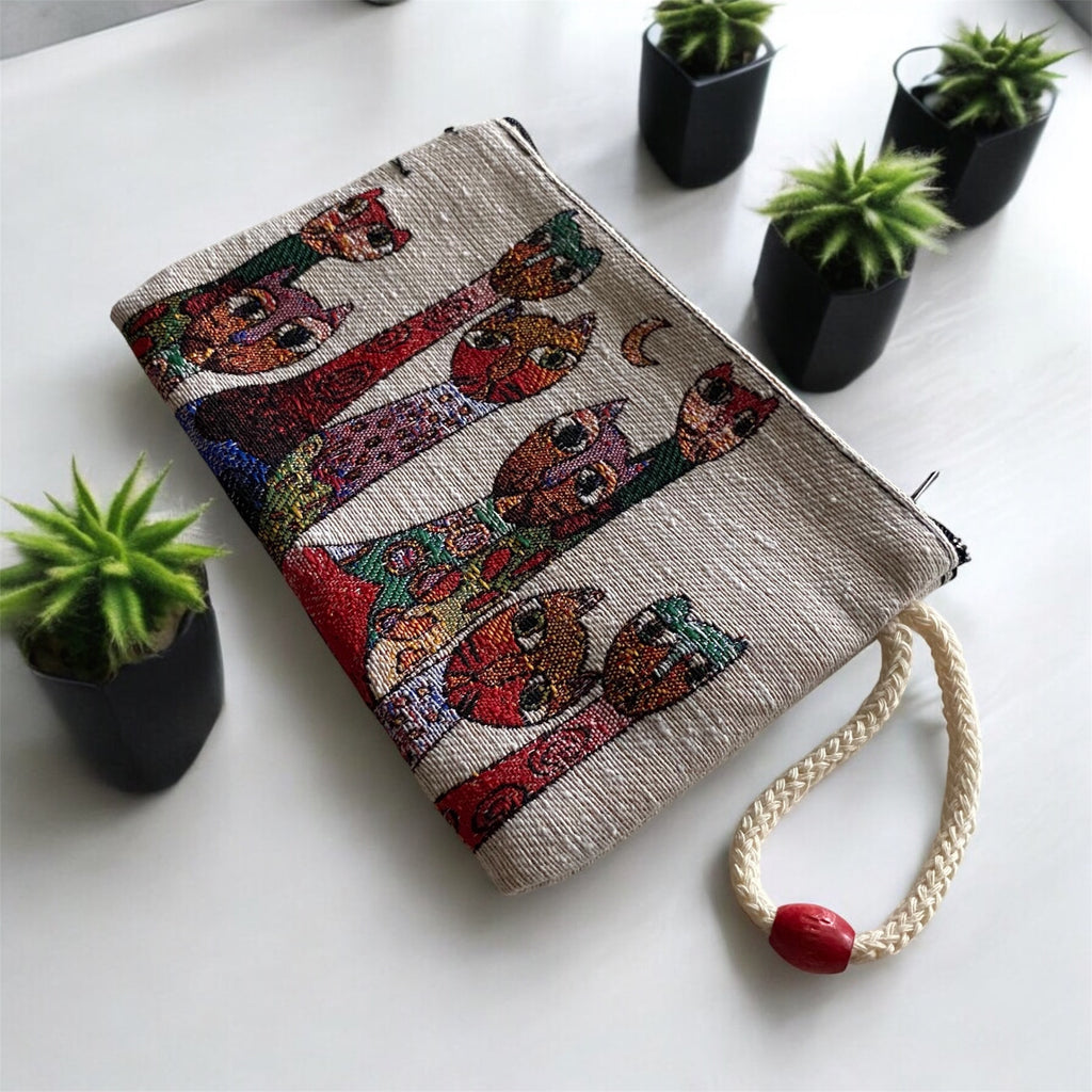 Portemonnaie- Katzenfamilie