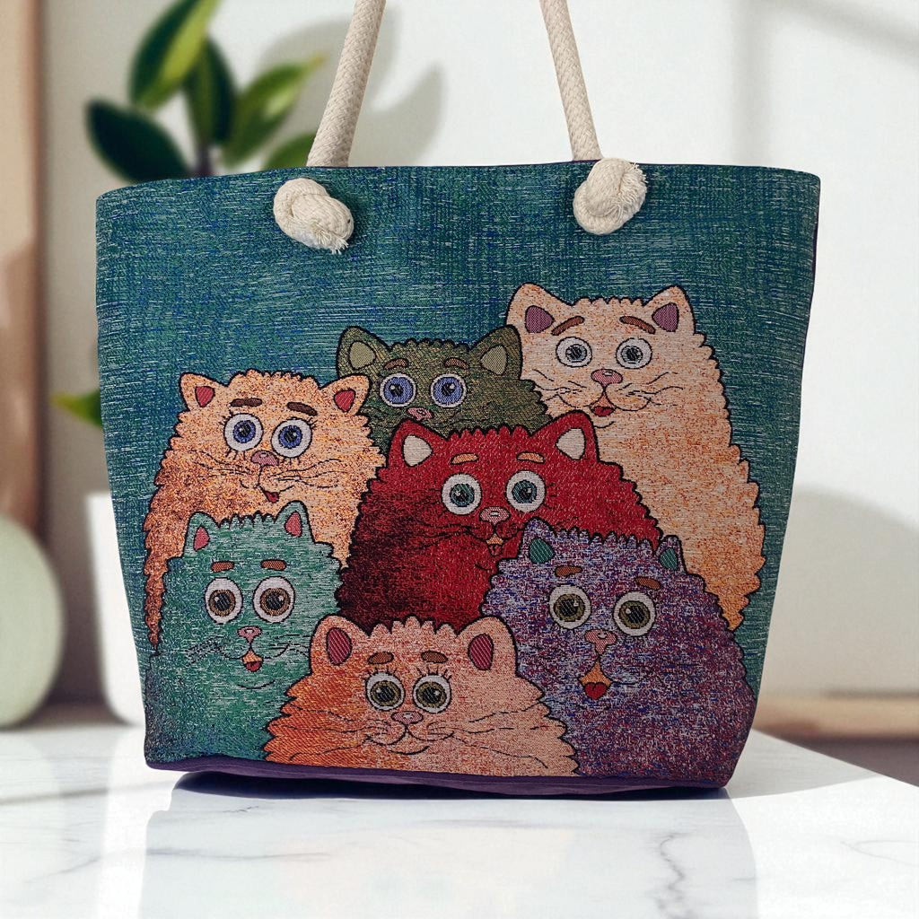 Strand-Tasche Cat Crew