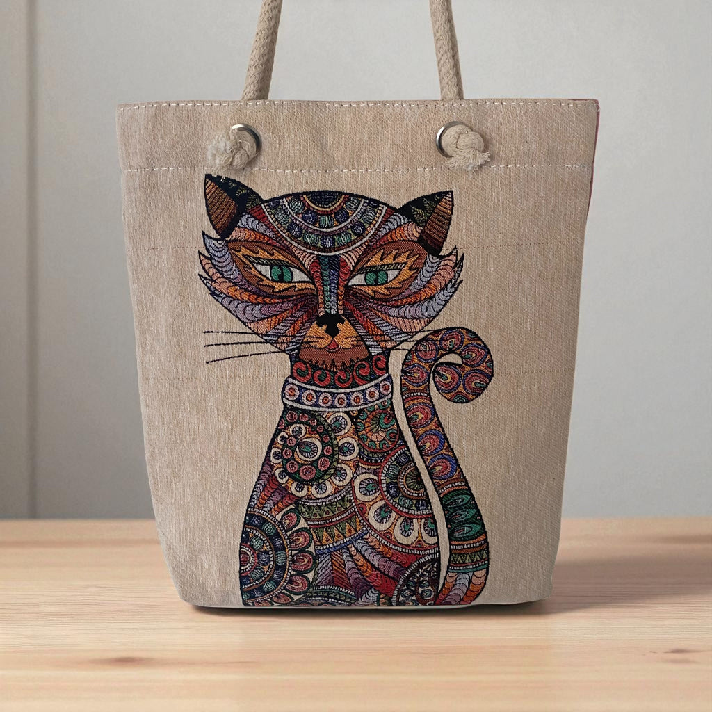 Schulter-Tasche Arabesque Cat