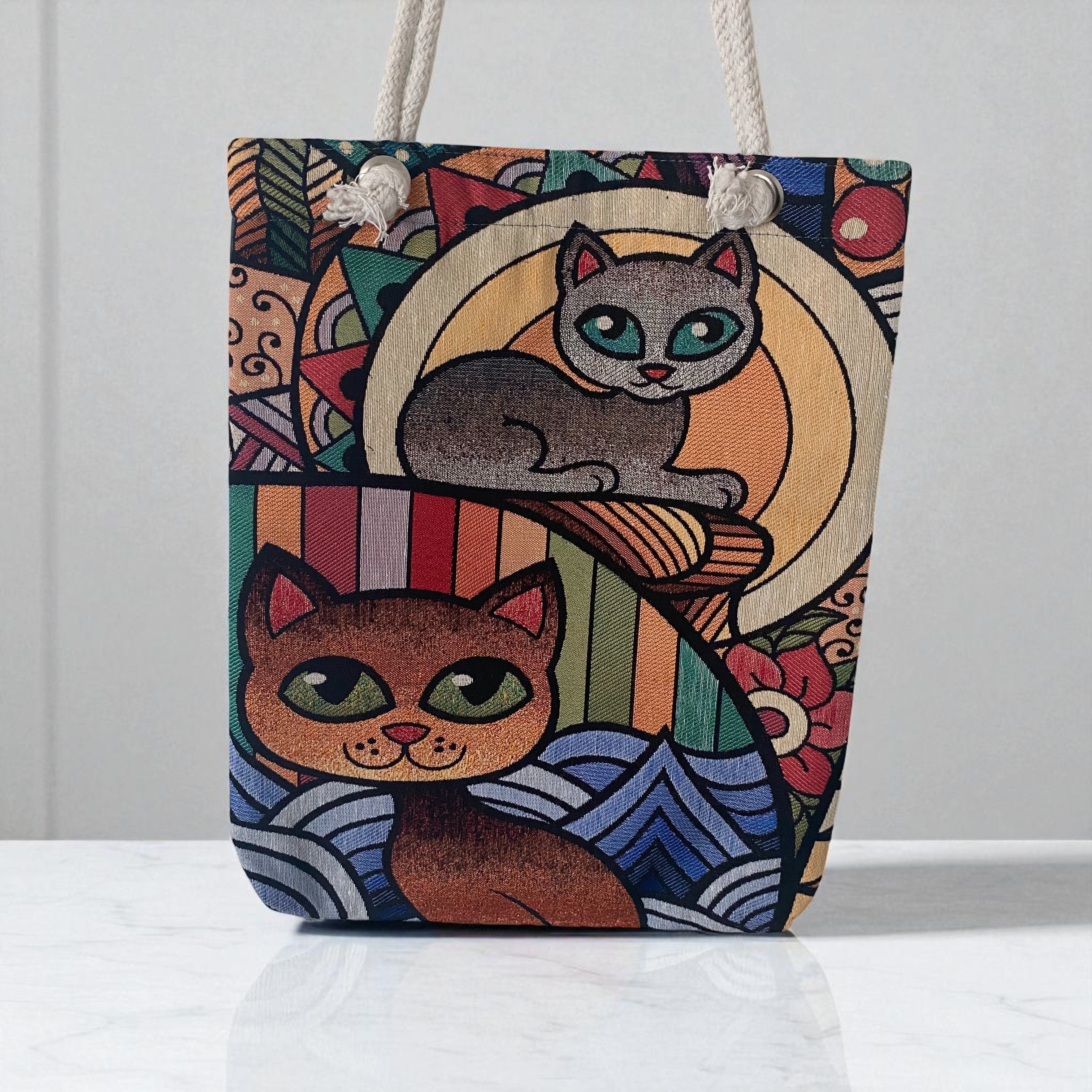 Schulter-Tasche Vivid Kitties
