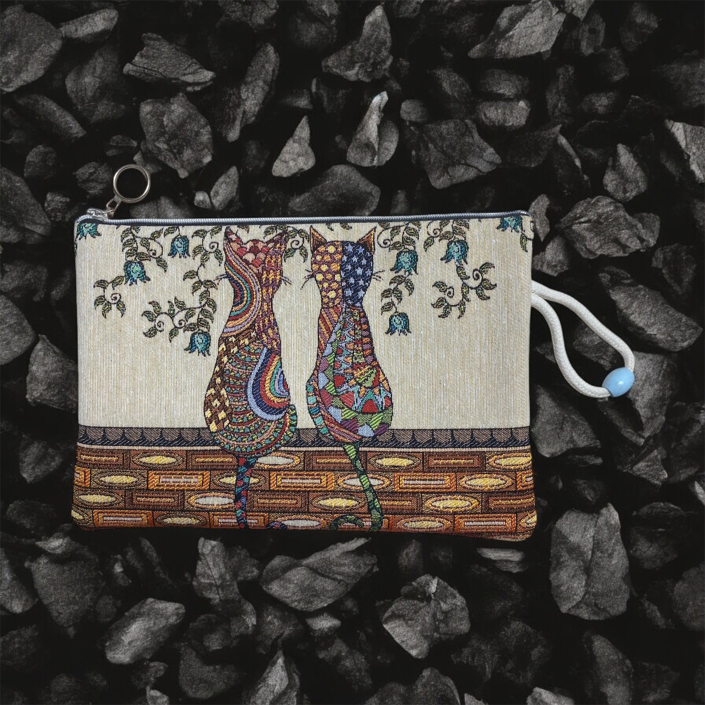 Clutch-Tasche Katzen Paar