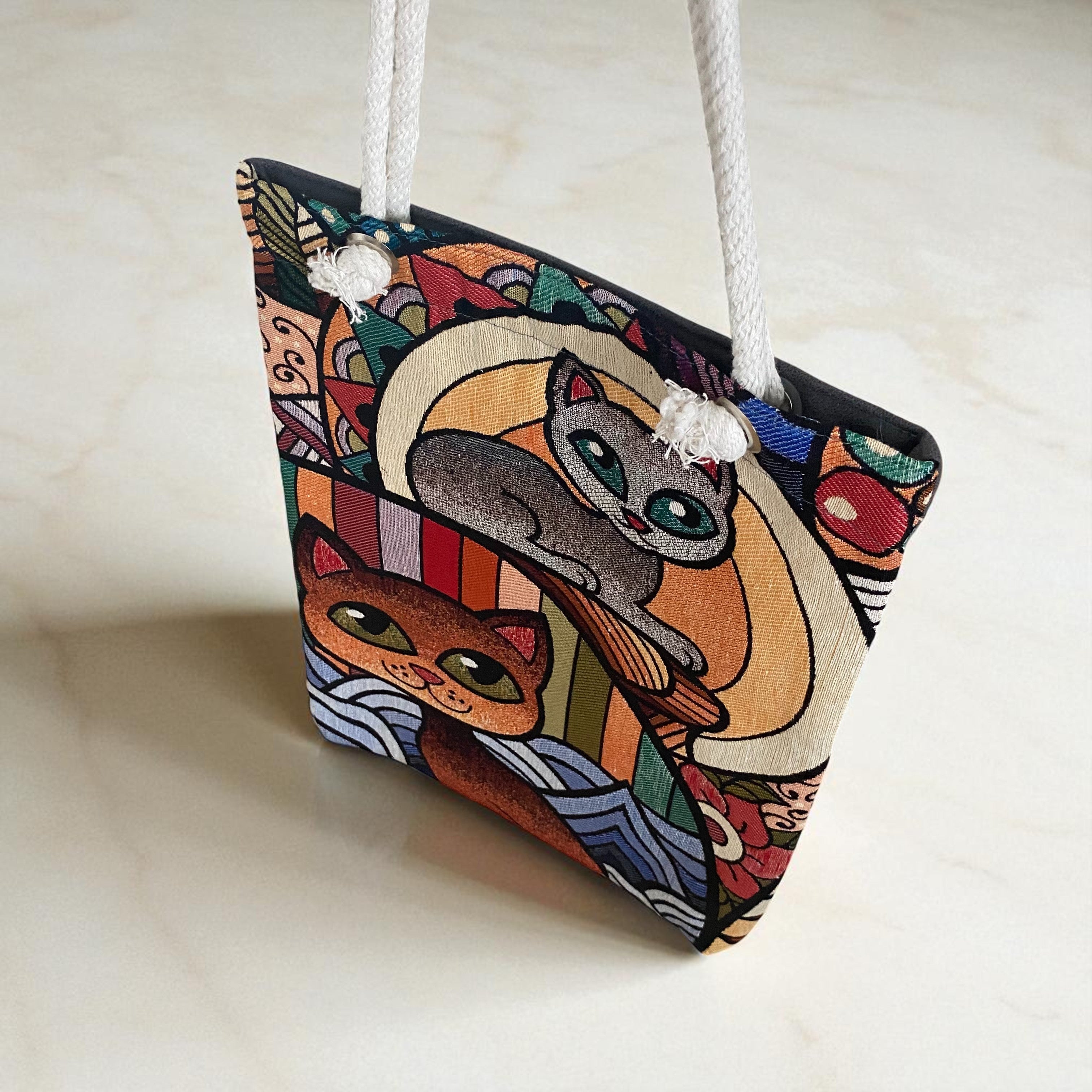 Schulter-Tasche Vivid Kitties