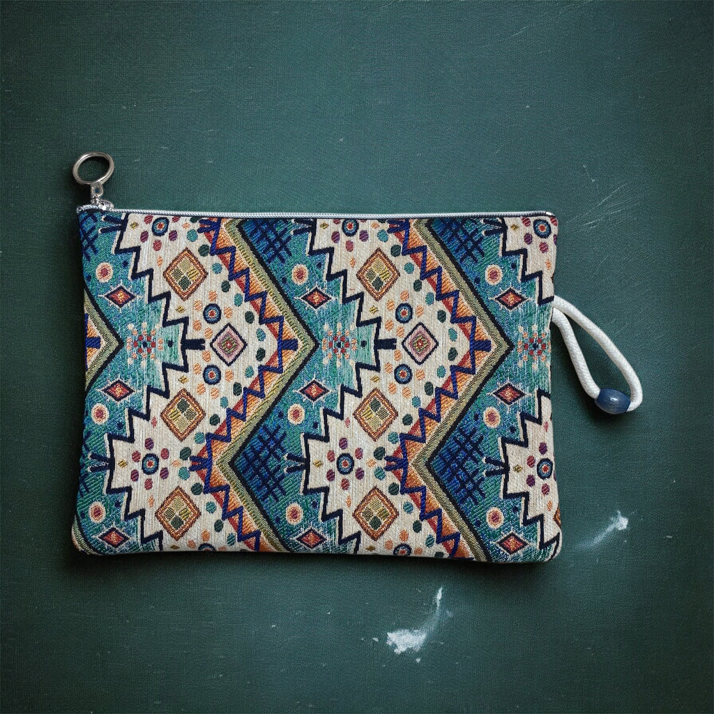 Clutch-Tasche Zickzack