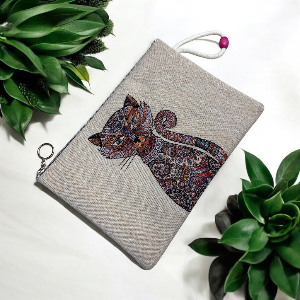 Clutch-Tasche Feline Eleganz