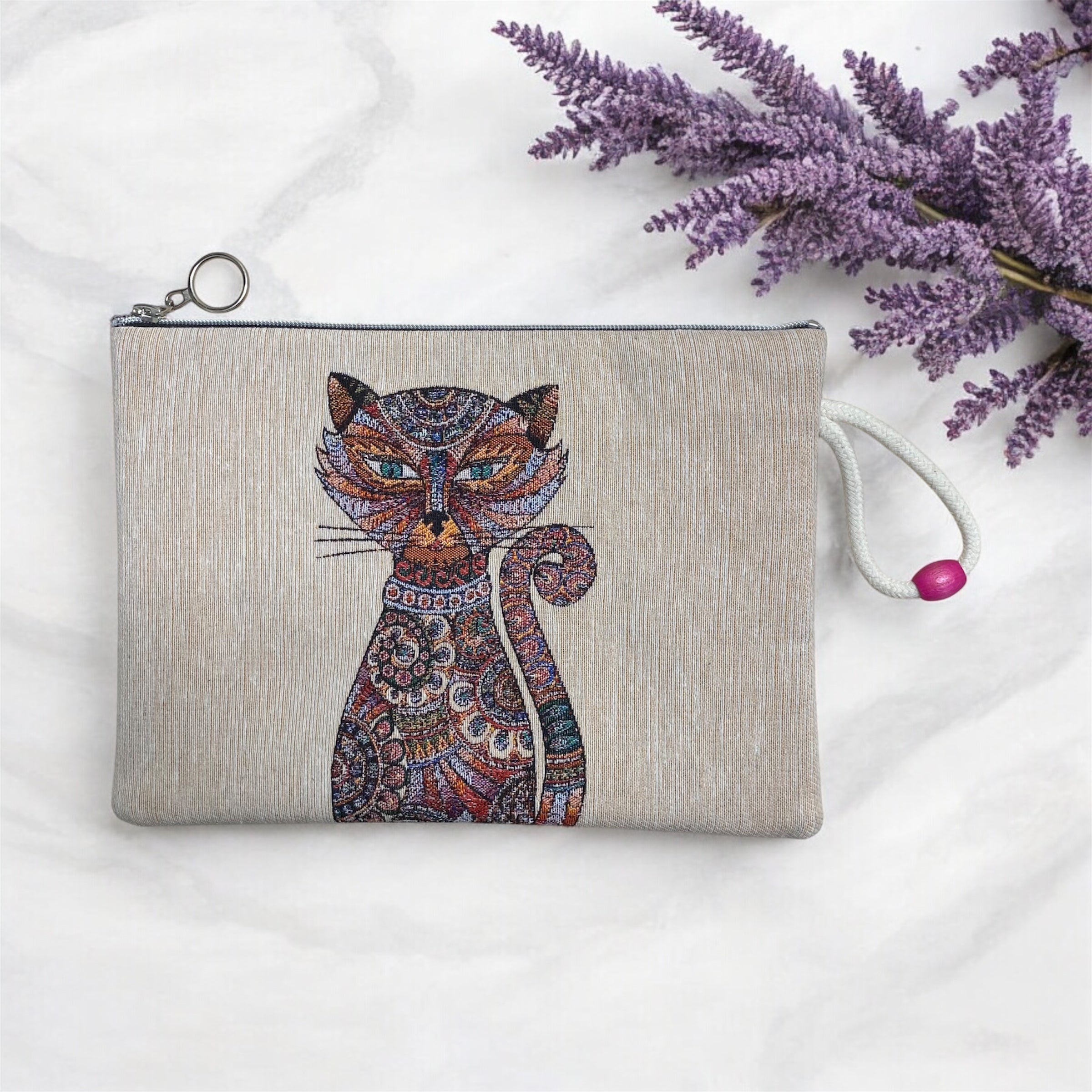 Clutch-Tasche Feline Eleganz