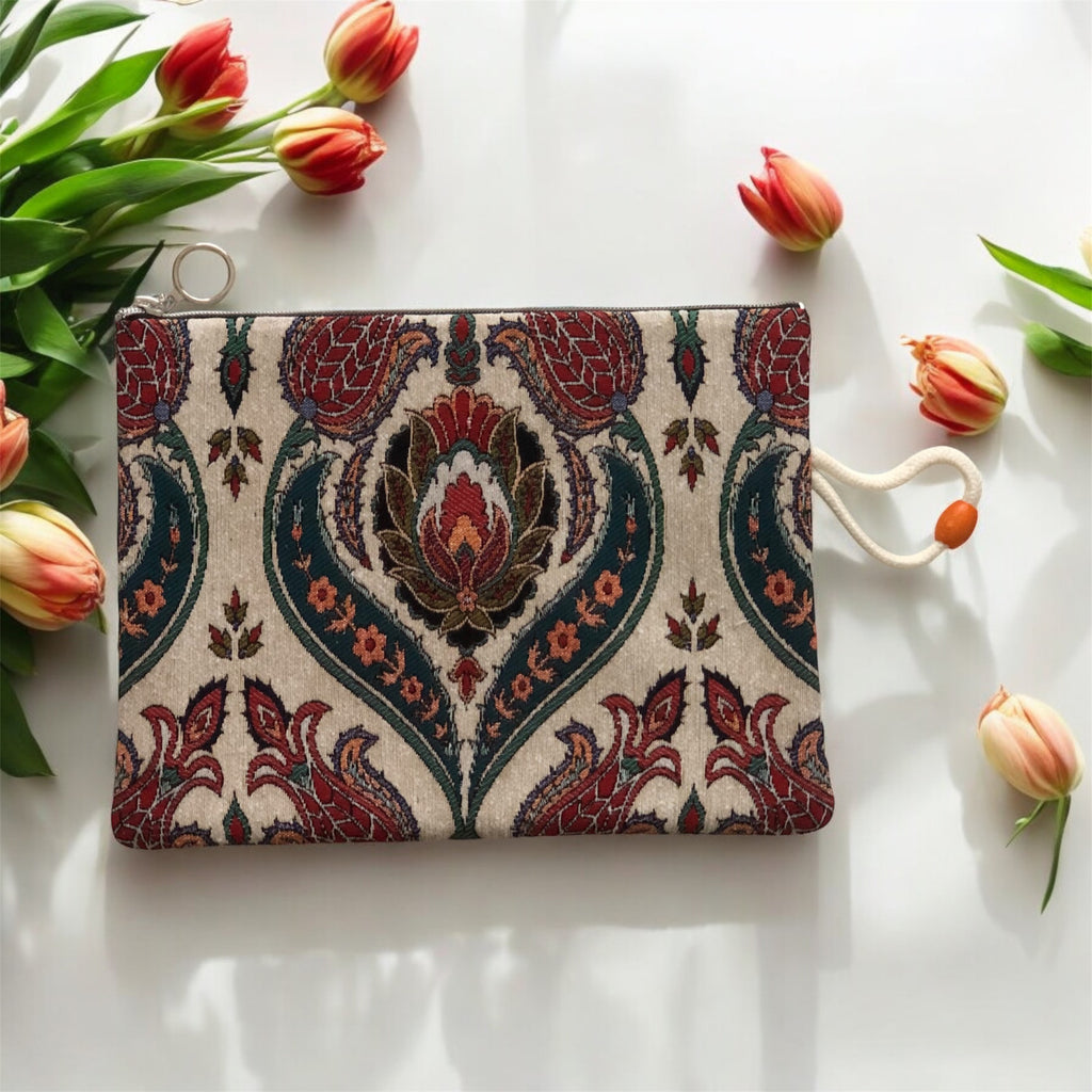 Clutch-Tasche Tulpenpracht