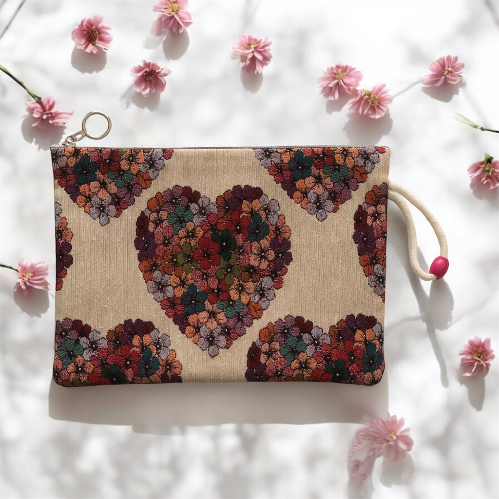 Clutch-Tasche Herz